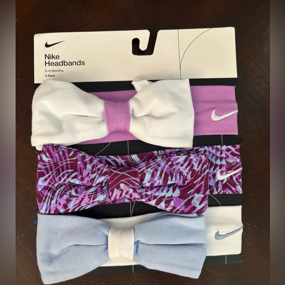 NWT Nike headbands 3 pack size 0-6 months